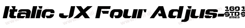 Italic JX Four Adjus字体转换